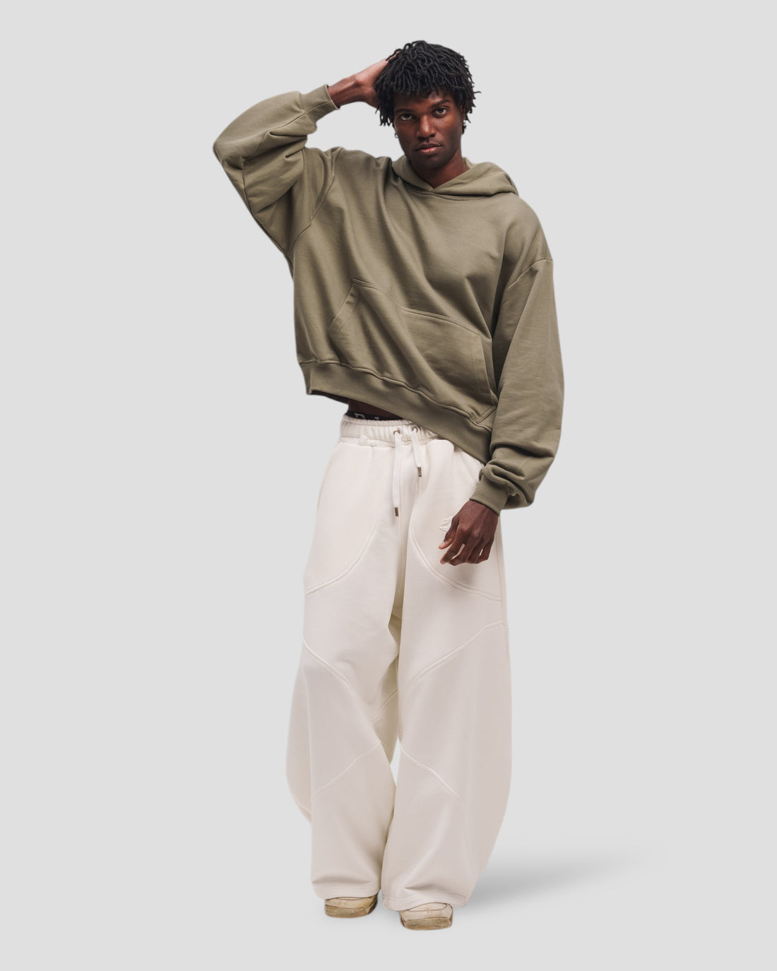 The Perfect Blank Olive Hoodie