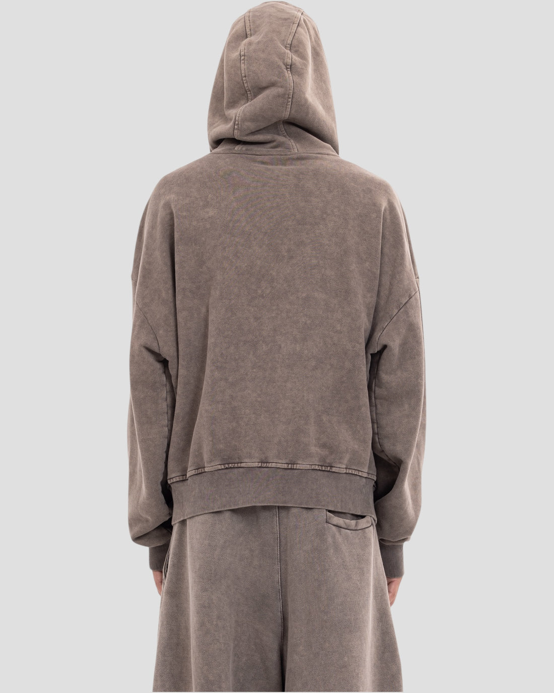 DEMENTE WASHED BROWN ZIPUP JACKET (10156809027859)