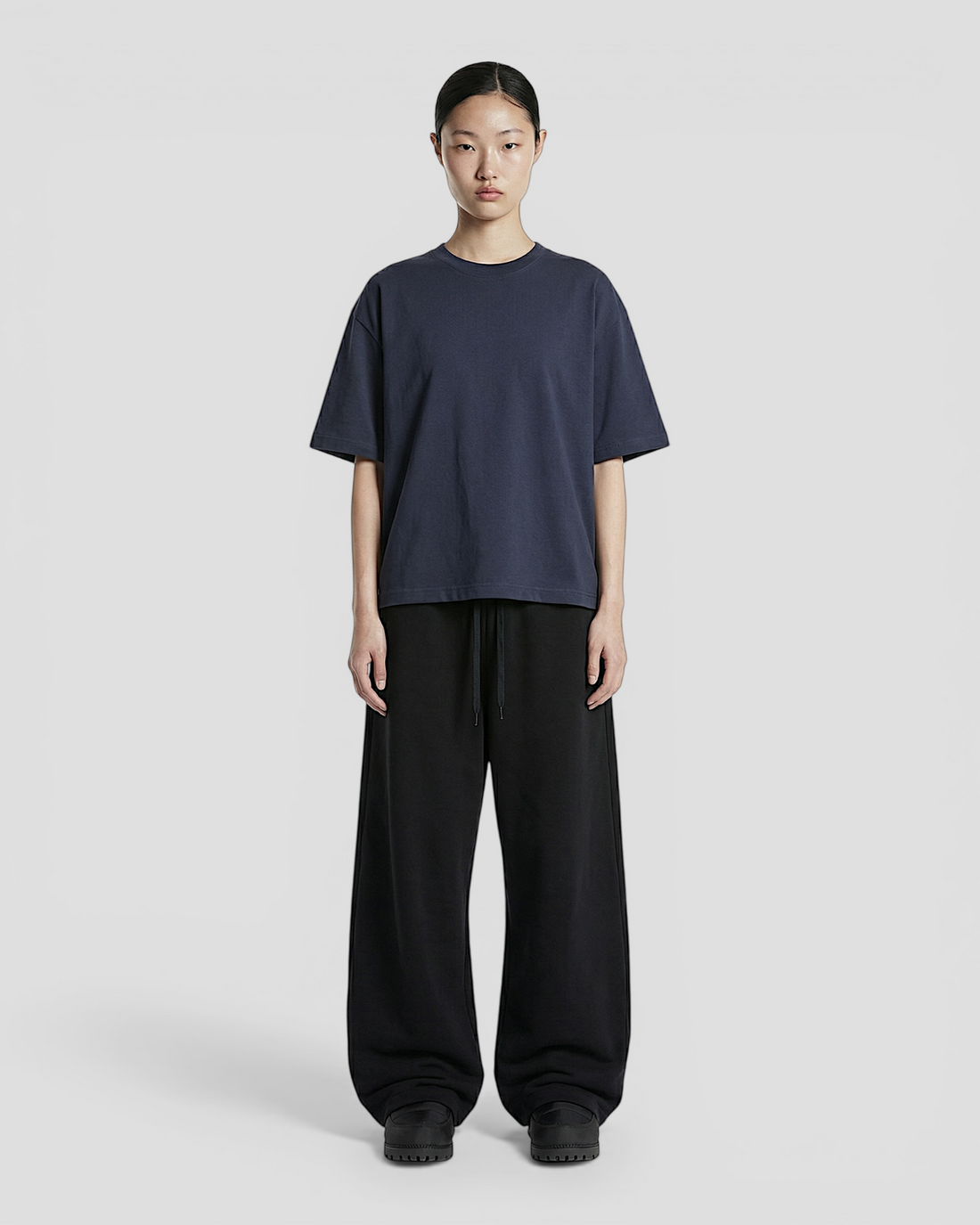 Norte Oversized Blank Navy Tee V2