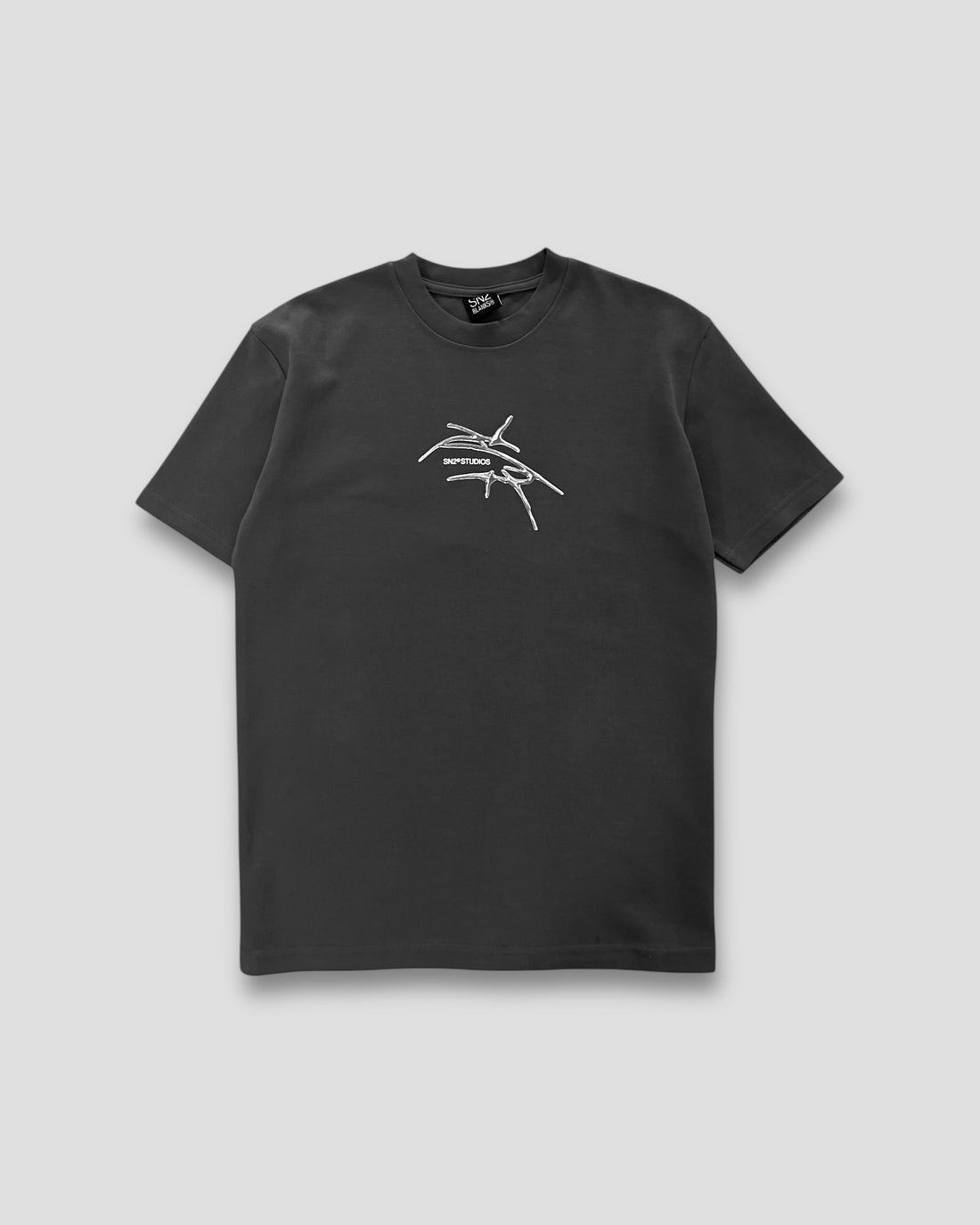 DEMENTE GREY SPIKED REGULAR TEE