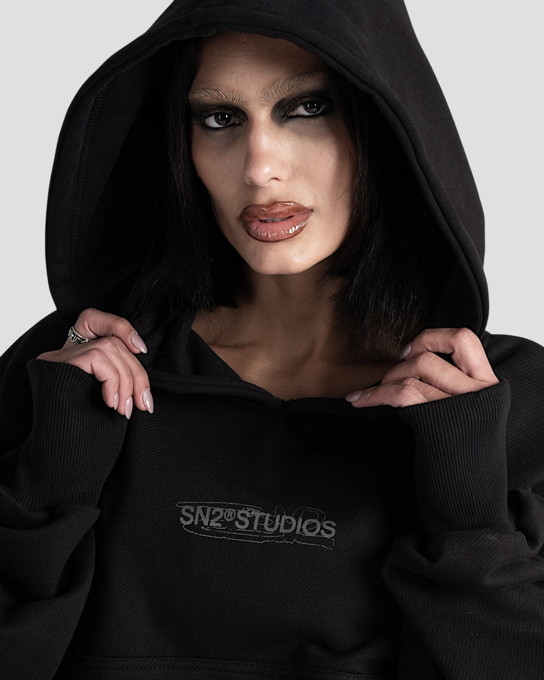 BLACK DEMENTE HOODIE