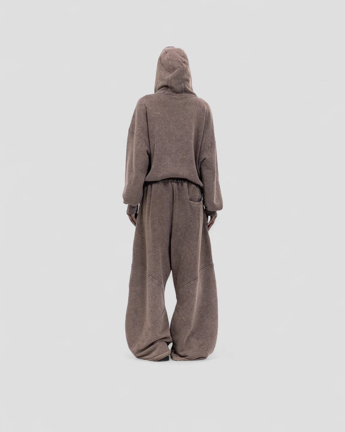 DEMENTE WASHED BROWN ZIPUP JACKET (10156809027859)