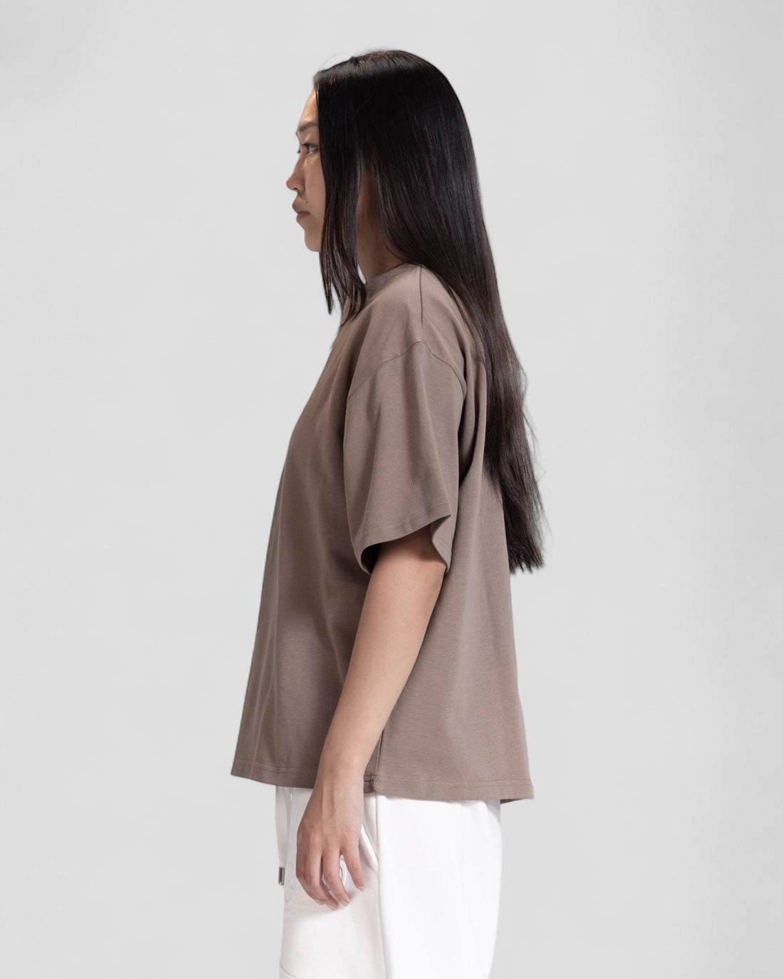 The Perfect Blank Brown Boxy Tshirt V1