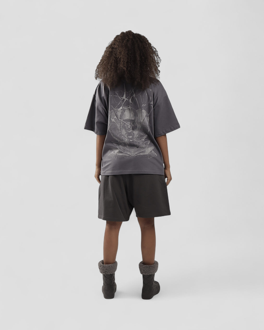 VISCERAL GREY BOXY TEE