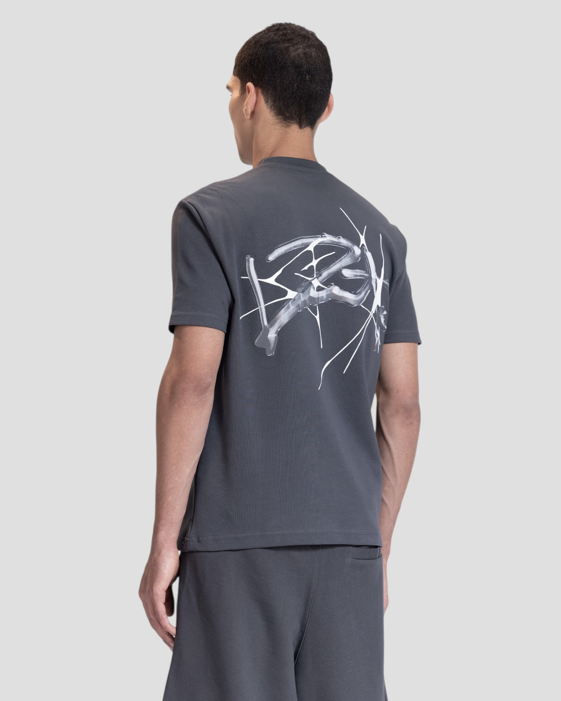 DEMENTE GREY SPIKED REGULAR TEE