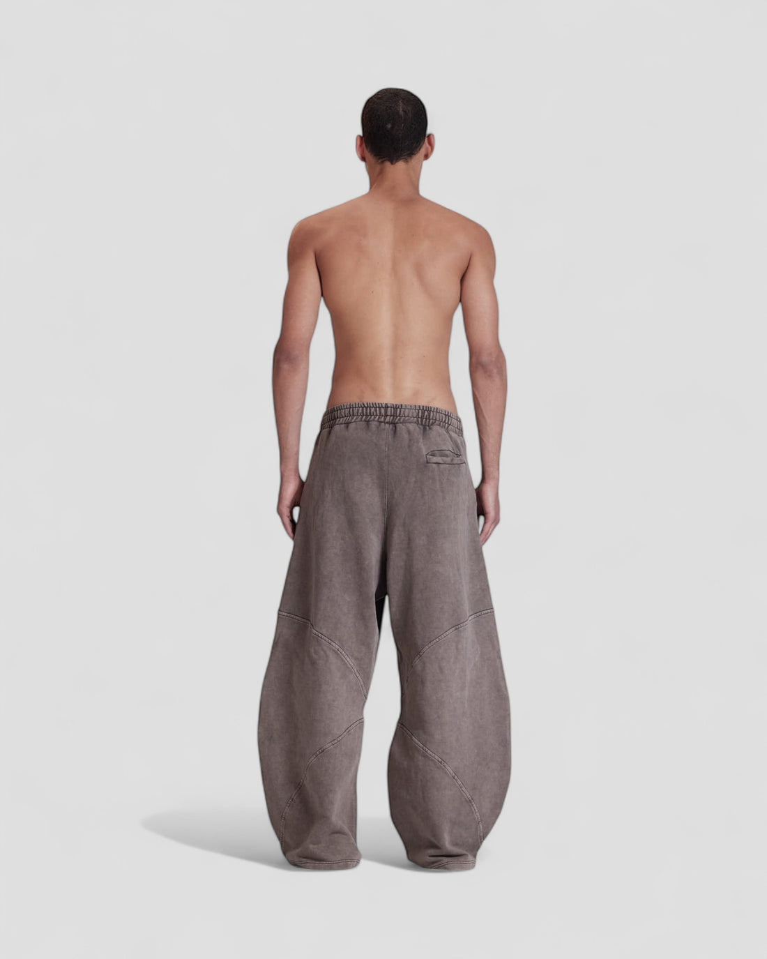 DEMENTE BROWN STONE WASHED SWEATPANTS