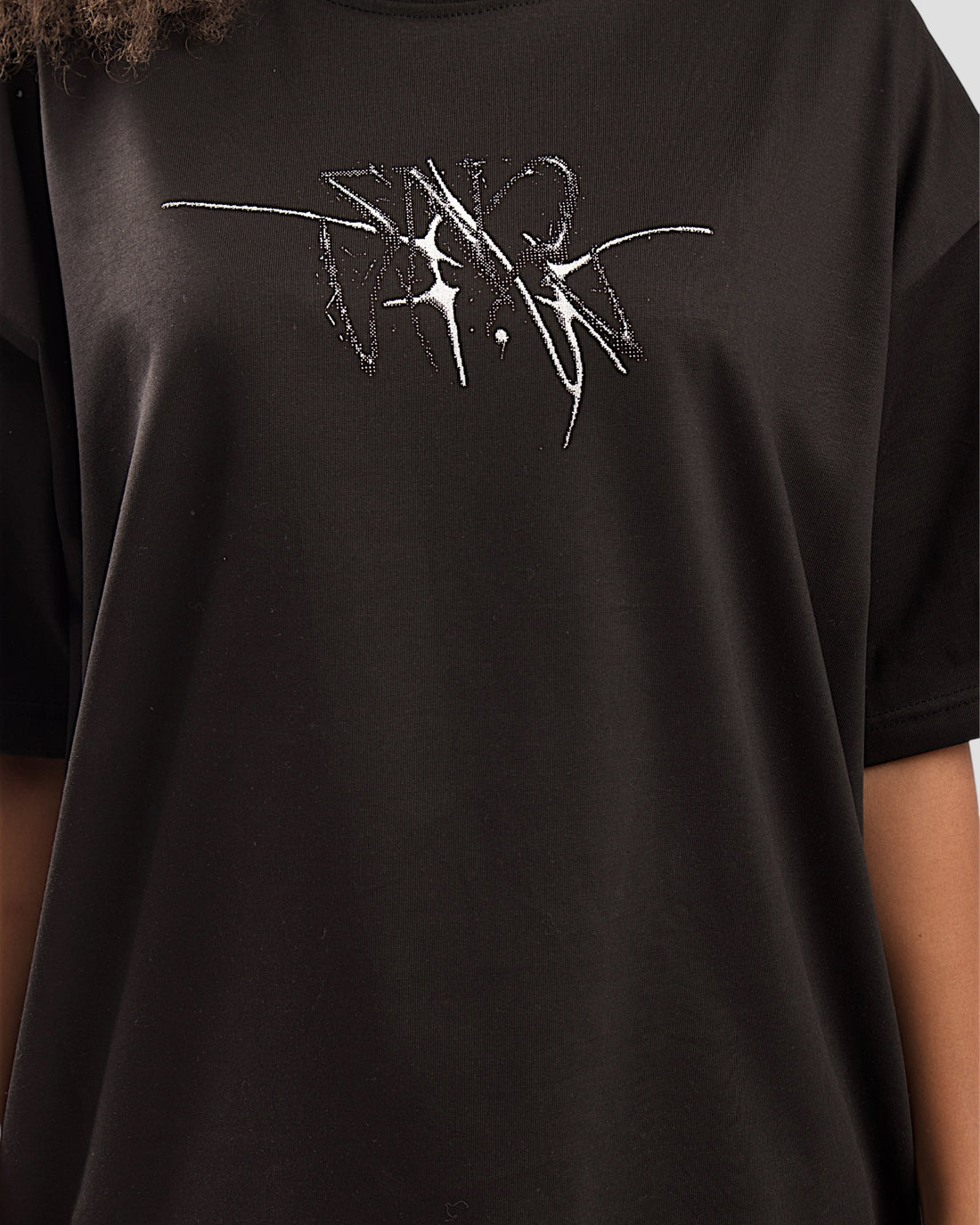 VISCERAL BLACK BOXY TEE