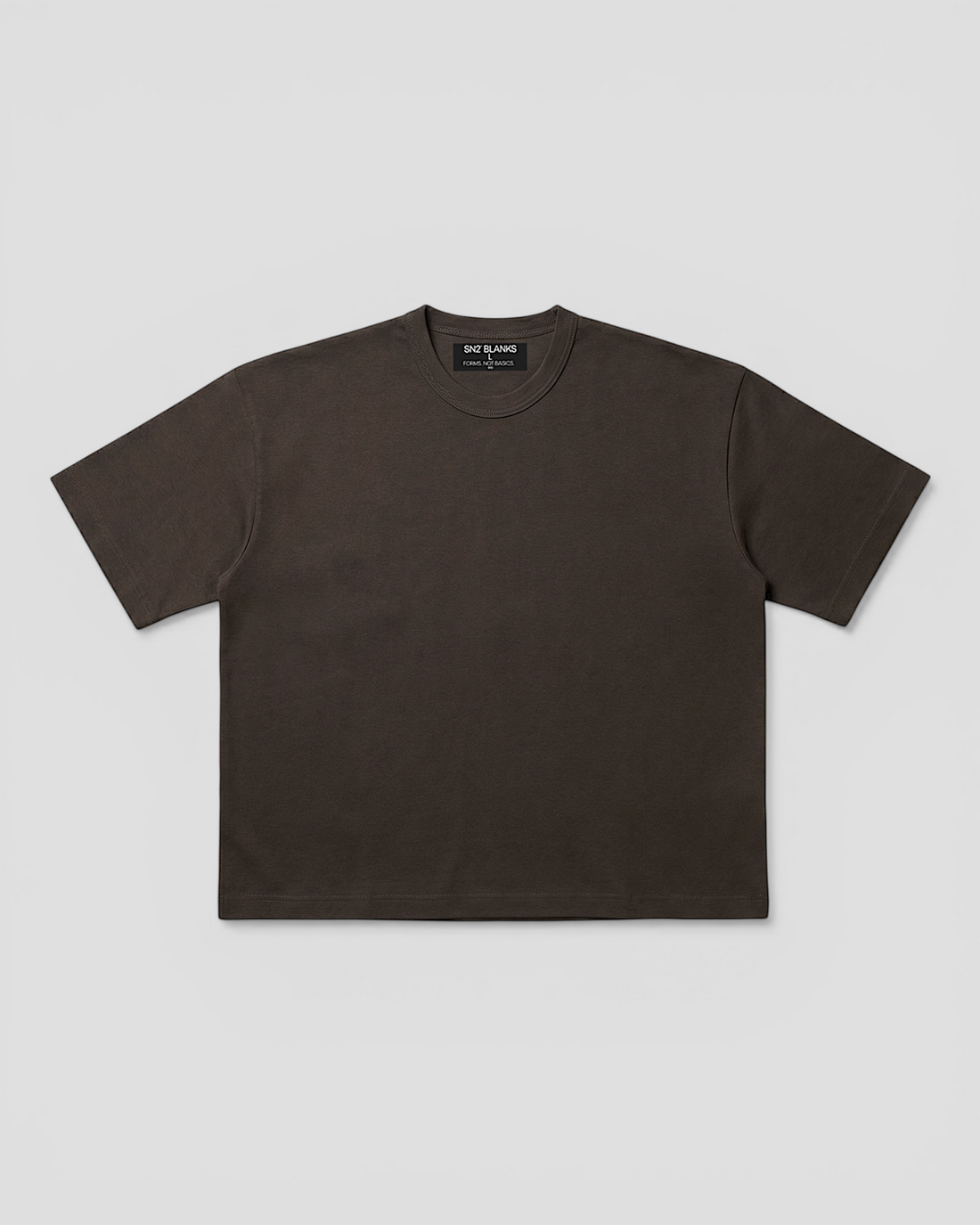 Norte Oversized Blank Dark Brown Tee V2