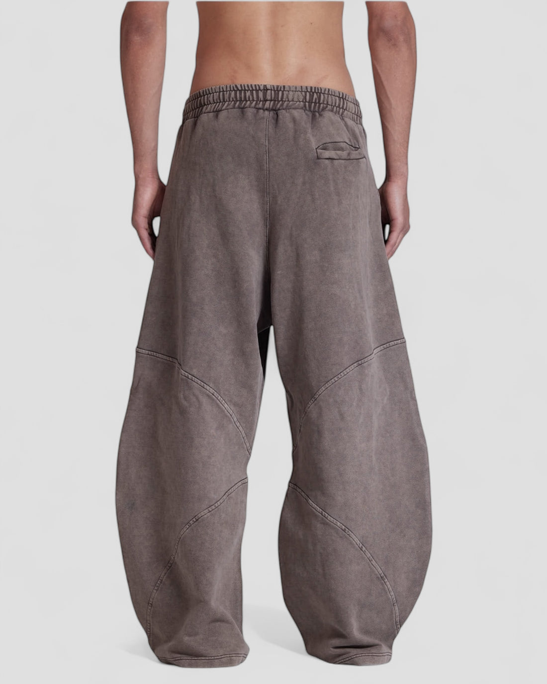DEMENTE BROWN STONE WASHED SWEATPANTS