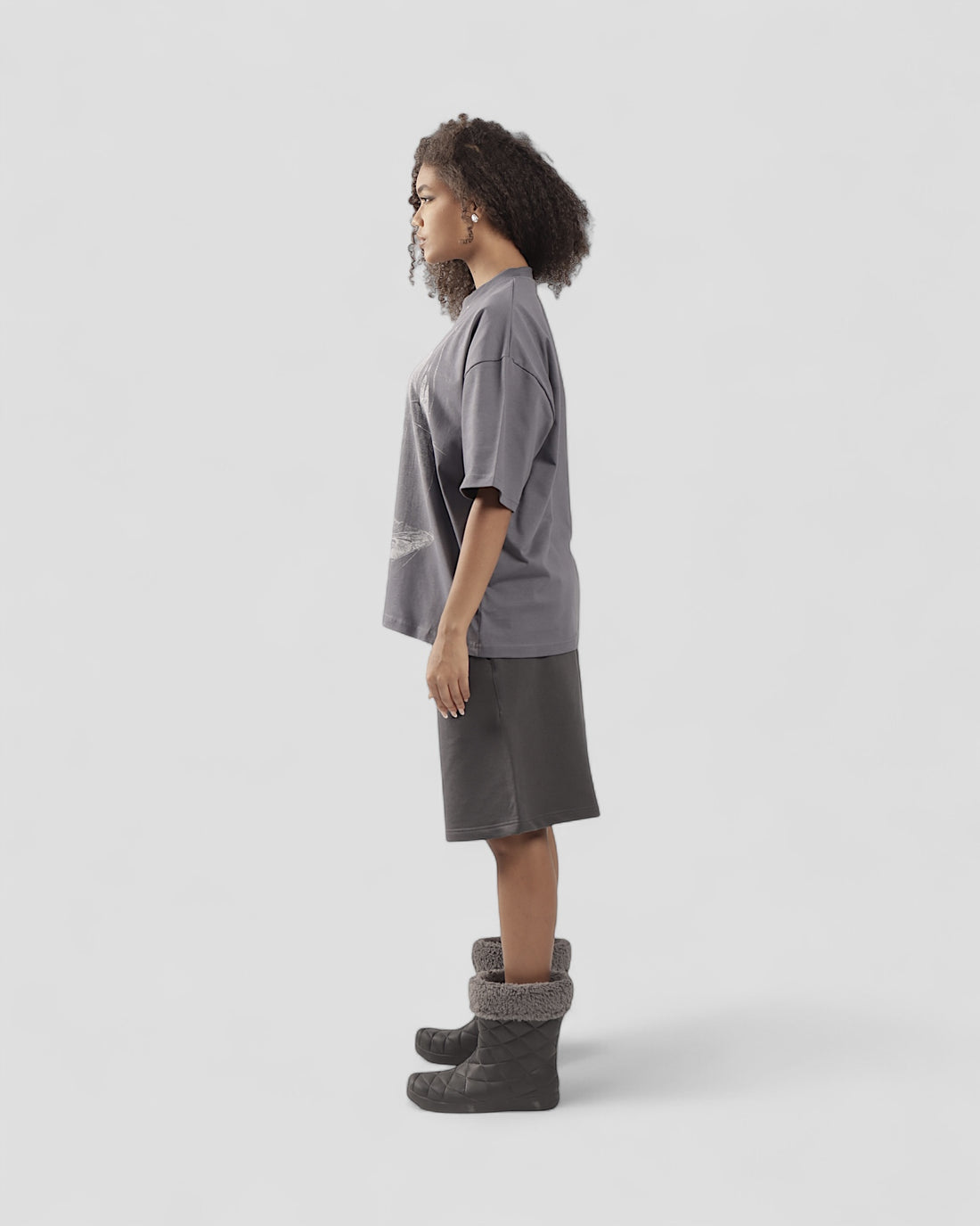 ESOTERIC GREY BOXY TEE