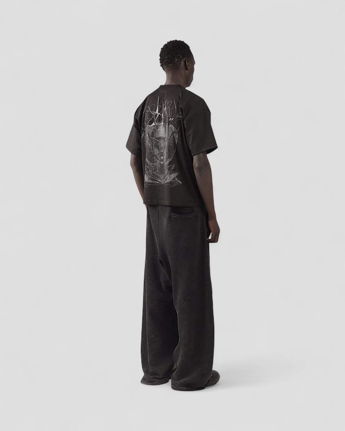 VISCERAL BLACK BOXY TEE