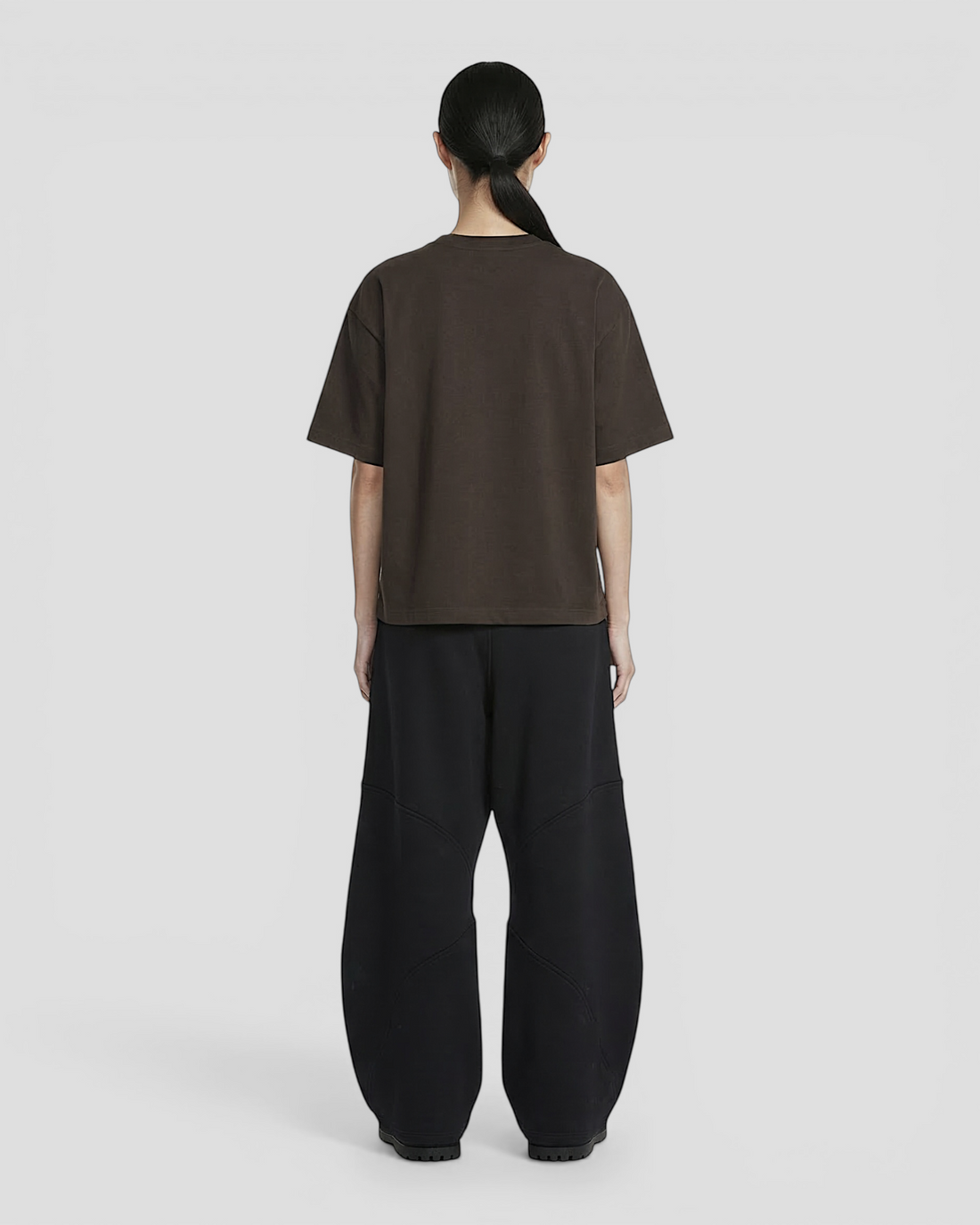 Norte Oversized Blank Dark Brown Tee V2