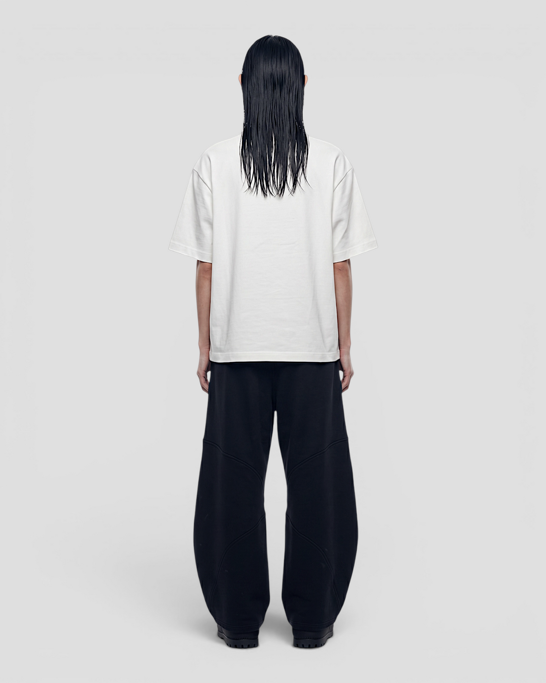 VISCOSO WHITE OVERSIZED TEE