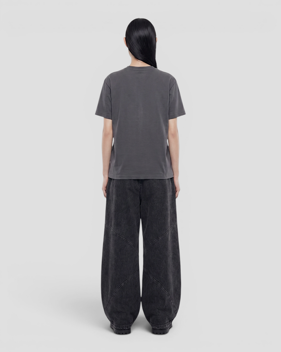 LOGO GREY REGULAR TEE