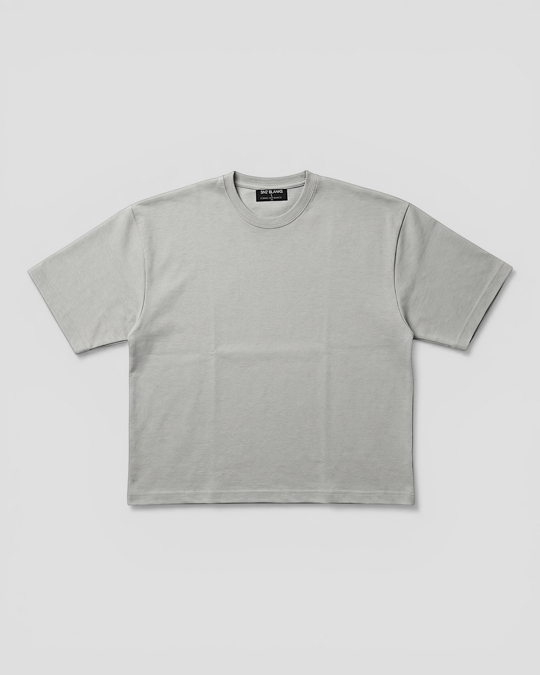Norte Oversized Blank Light Grey Tee V2