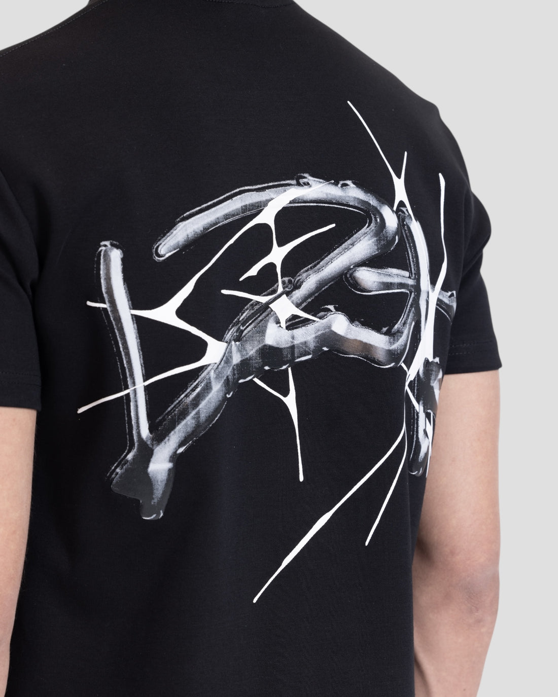 DEMENTE BLACK SPIKED REGULAR TEE