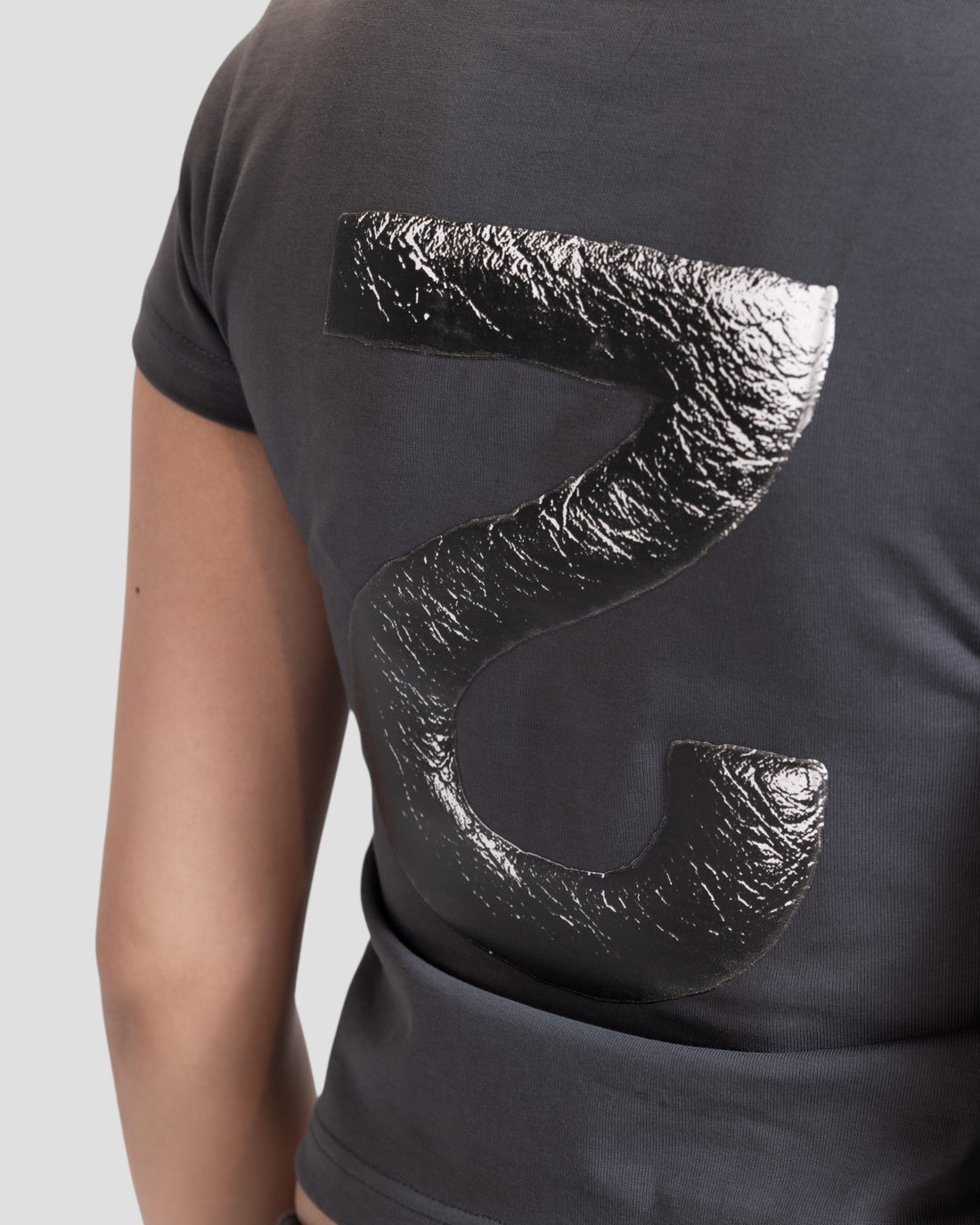 DEMENTE GREY REVERSED 2 BABY TEE