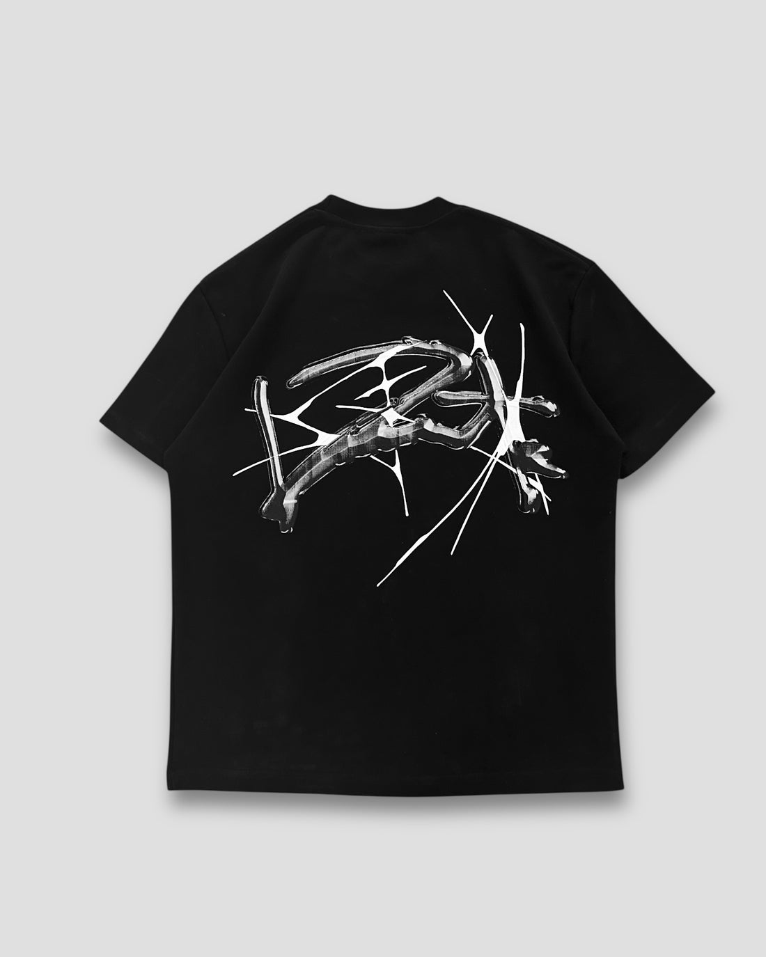 DEMENTE BLACK SPIKED REGULAR TEE