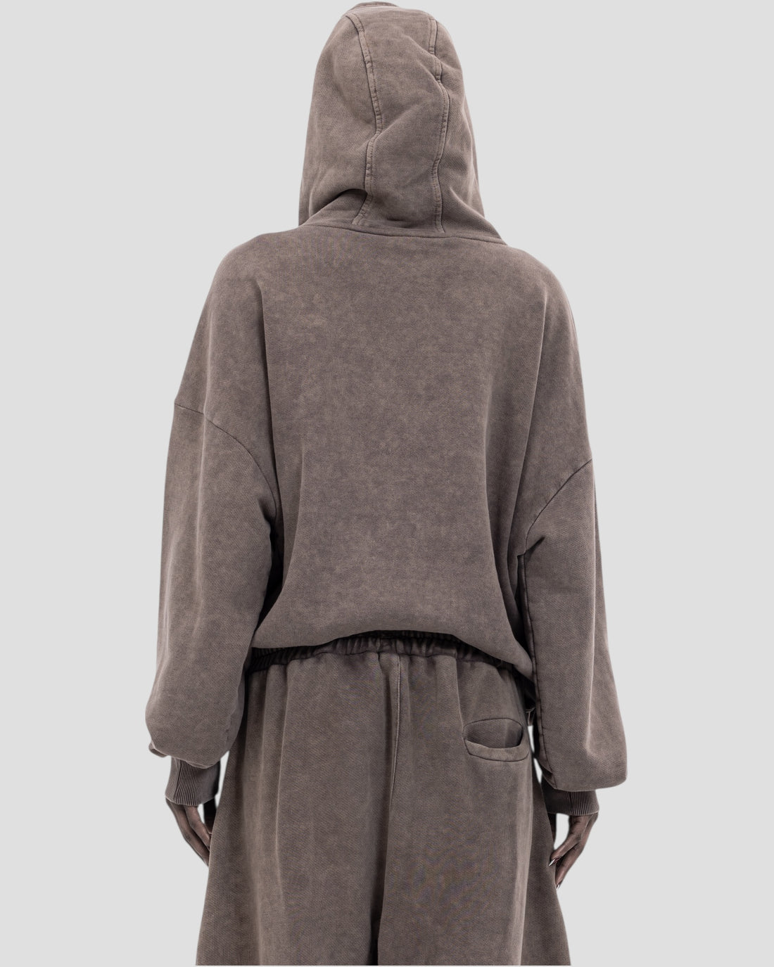 DEMENTE WASHED BROWN ZIPUP JACKET (10156809027859)