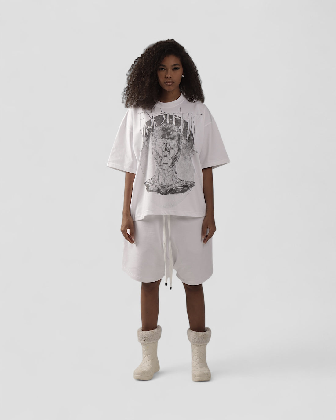 ESOTERIC WHITE BOXY TEE