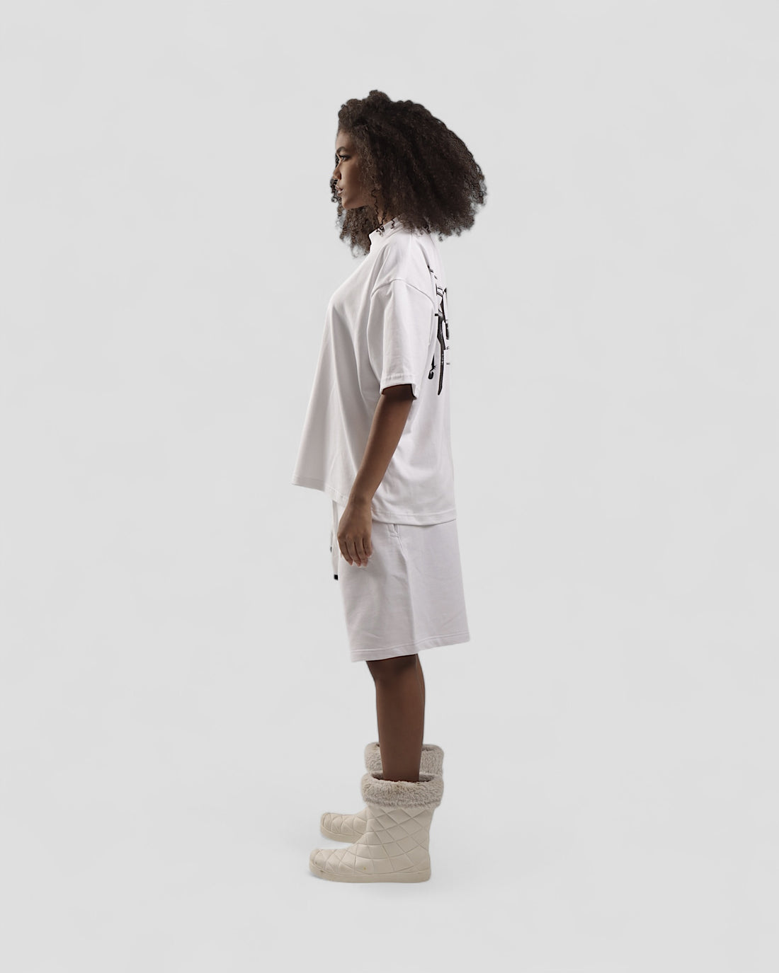 INTERLUDE WHITE BOXY TEE