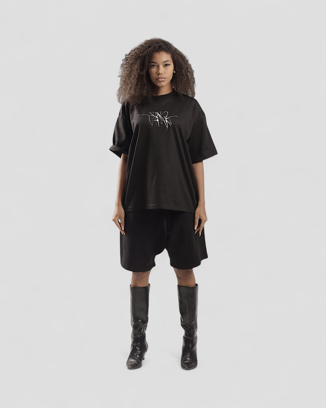 VISCERAL BLACK BOXY TEE