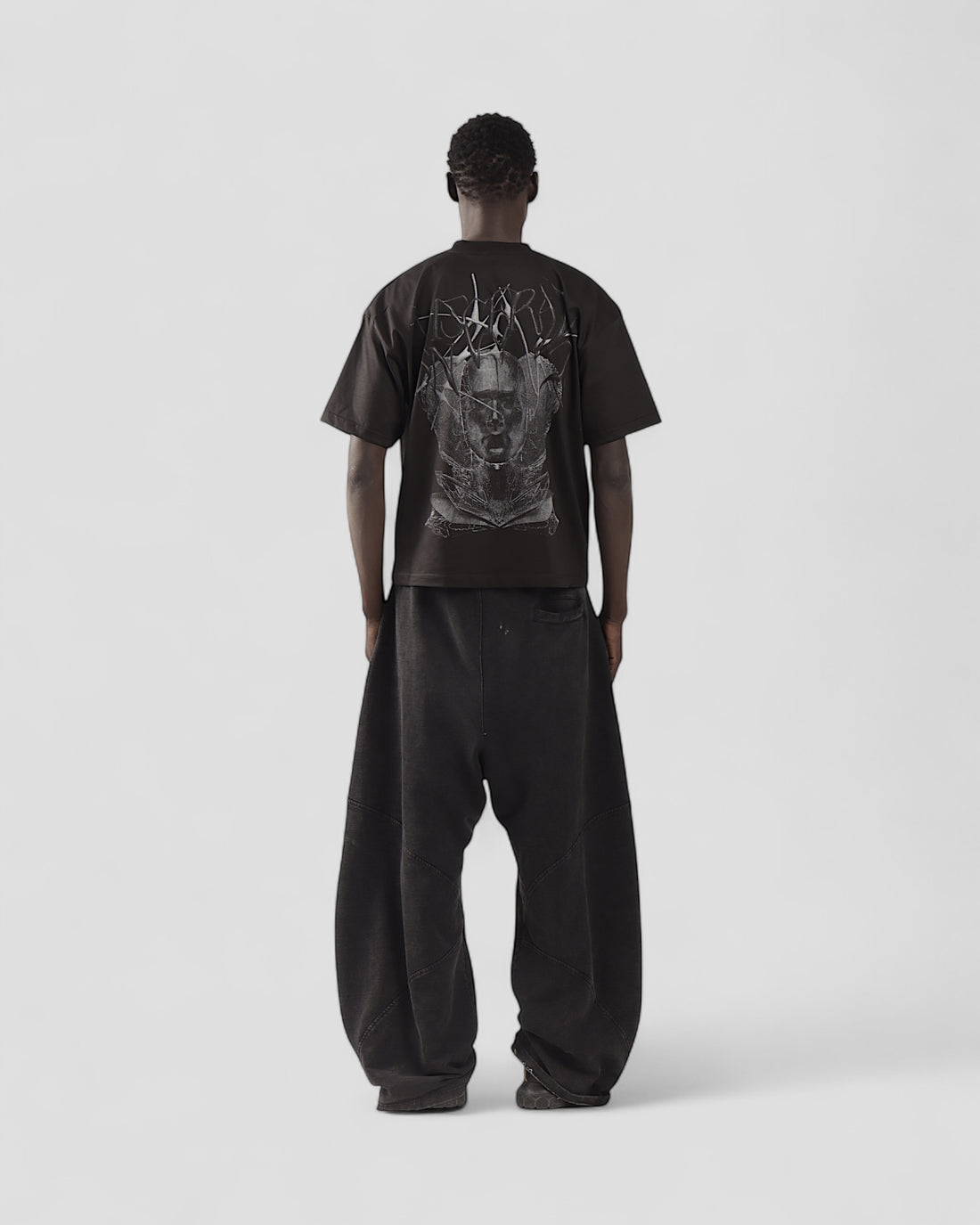 VISCERAL BLACK BOXY TEE