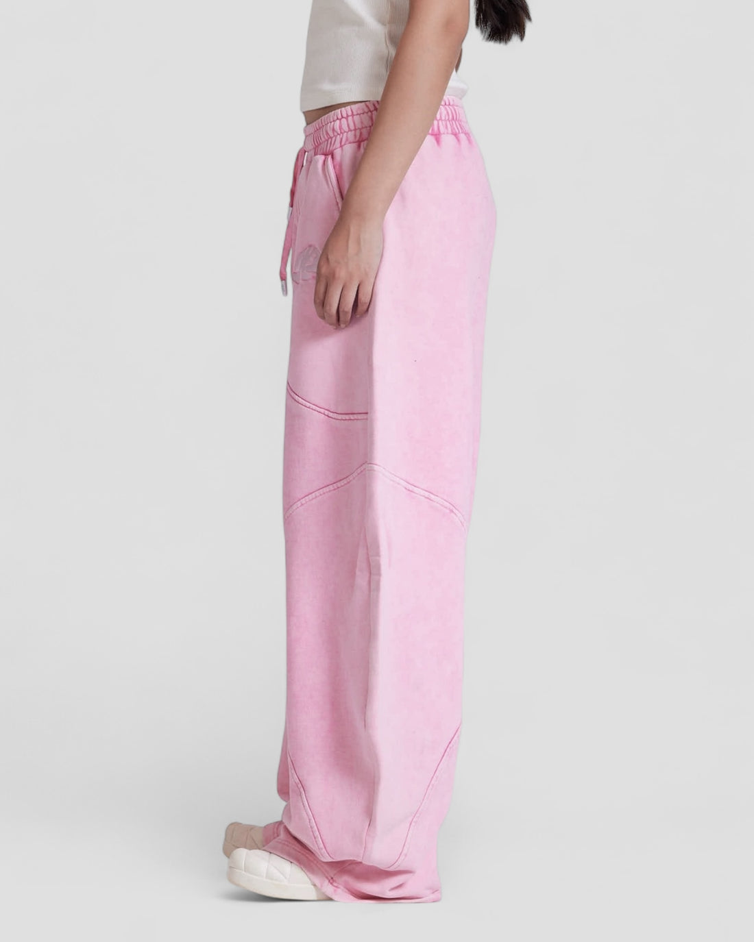 DEMENTE PINK WASHED SWEATPANTS