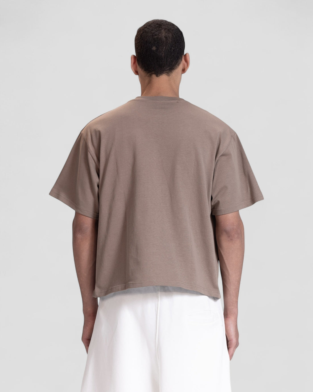 The Perfect Blank Brown Boxy Tshirt V1