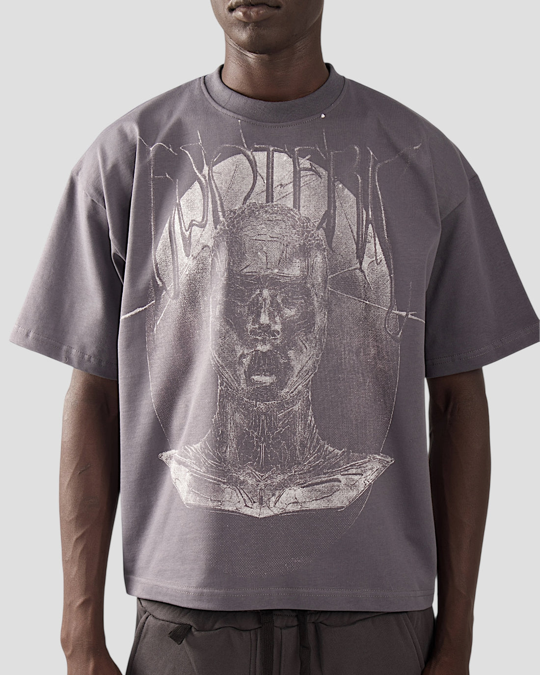 ESOTERIC GREY BOXY TEE