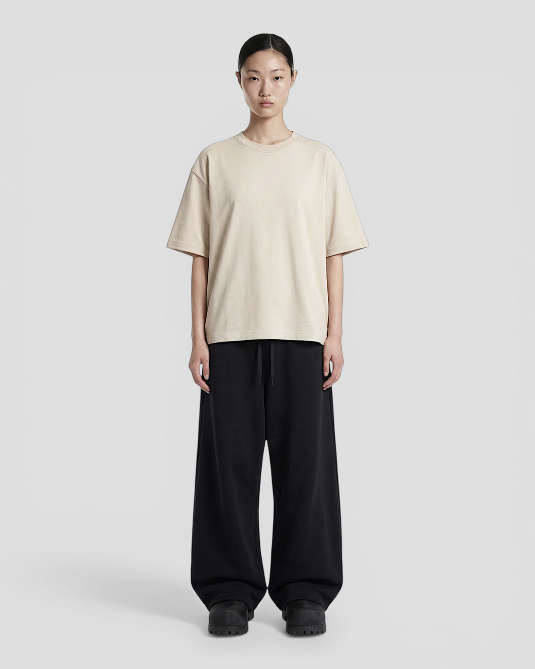 Norte Oversized Blank Beige Tee V2