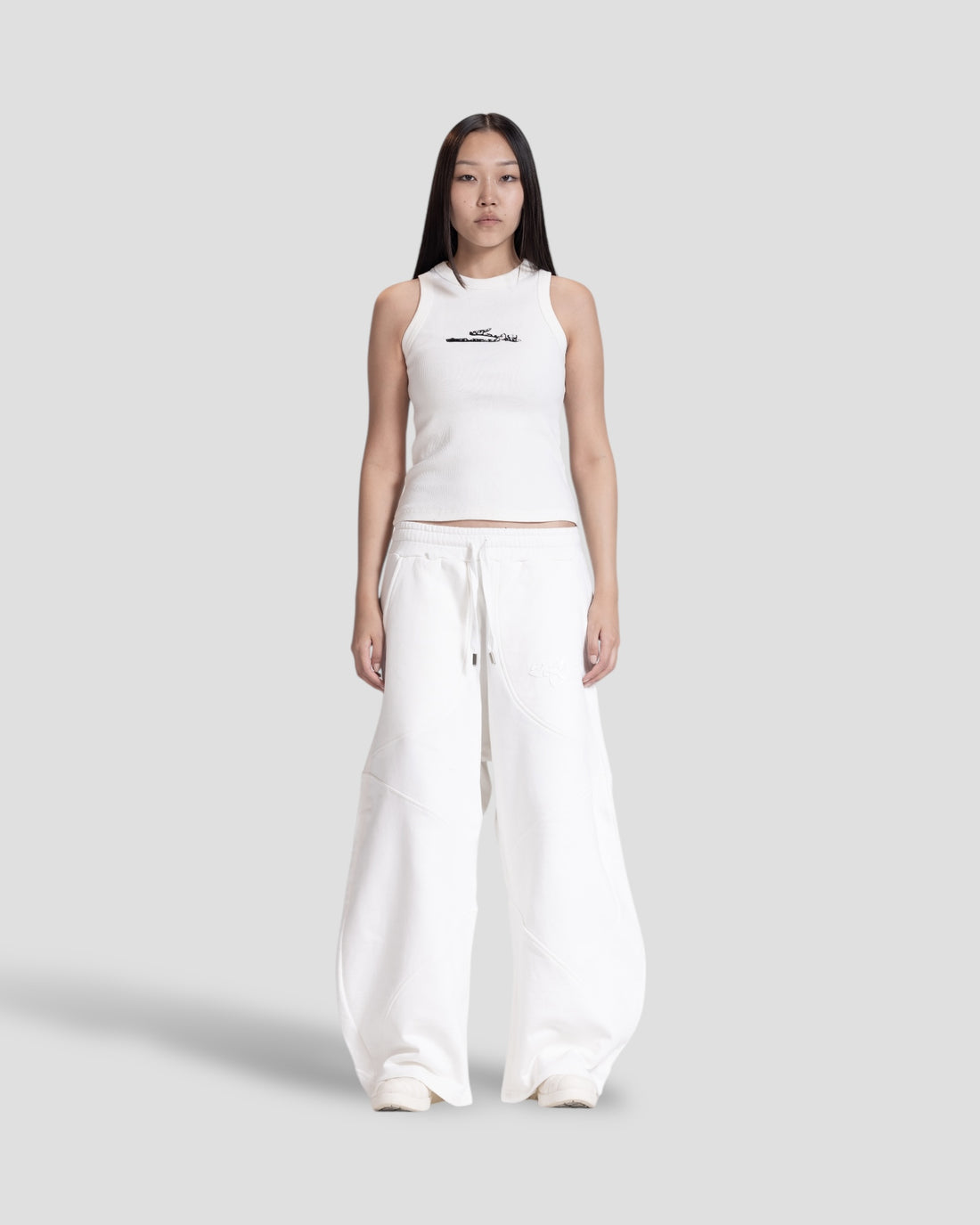 DEMENTE WHITE NUMERALS TANK TOP
