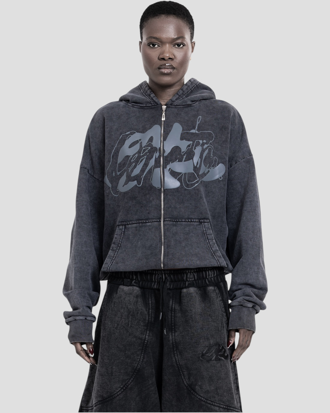 DEMENTE WASHED GREY ZIPUP JACKET (10156815483155)