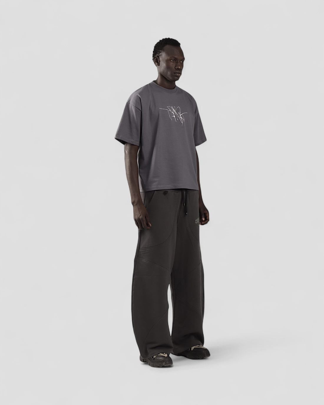 VISCERAL GREY BOXY TEE