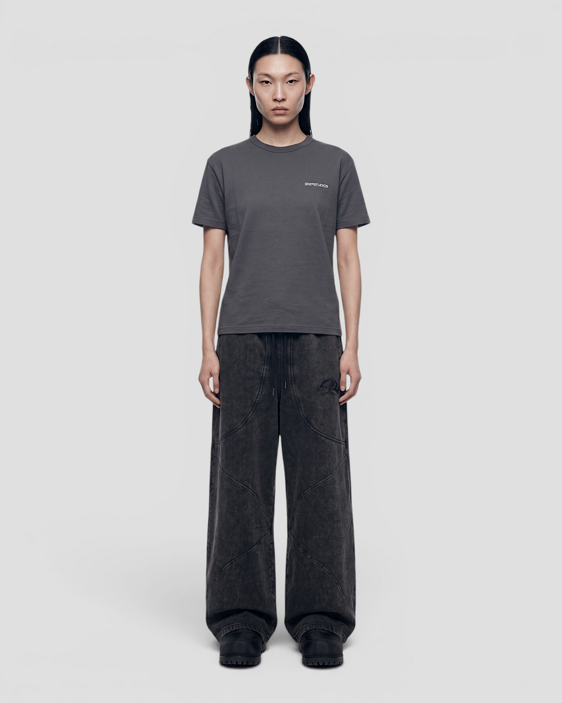 LOGO GREY REGULAR TEE