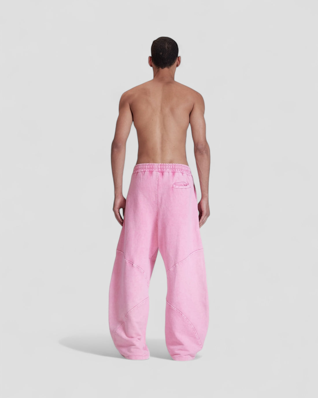 DEMENTE PINK WASHED SWEATPANTS