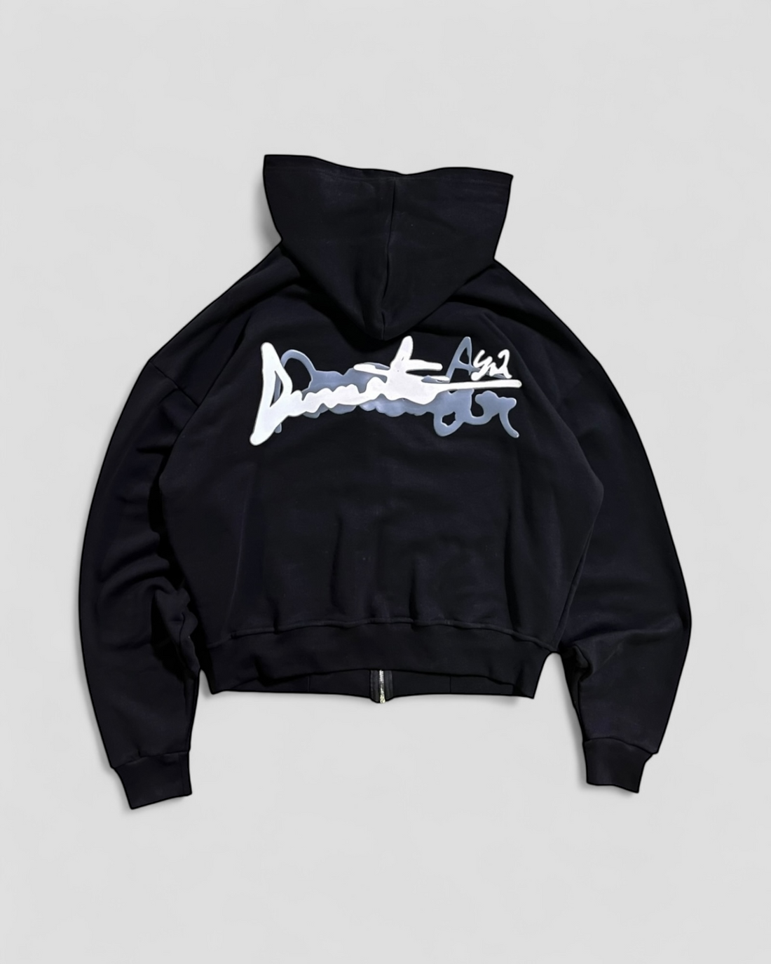 DEMENTE GREY ON BLACK ZIPUP JACKET (PREORDER)