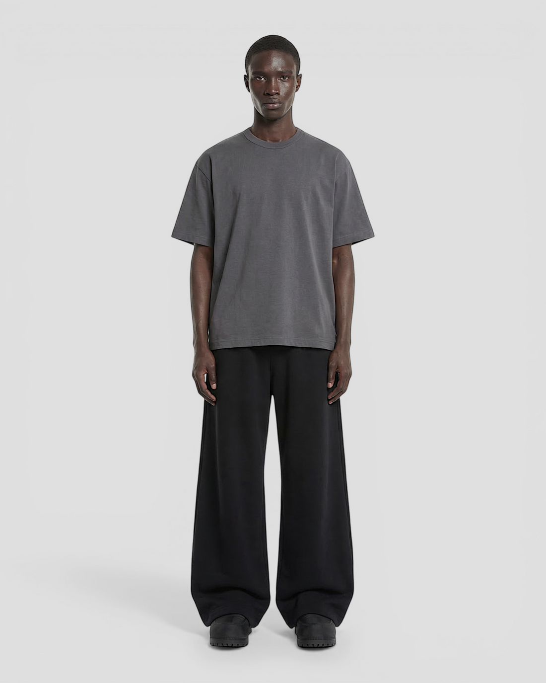 Norte Oversized Blank Dark Grey Tee V2