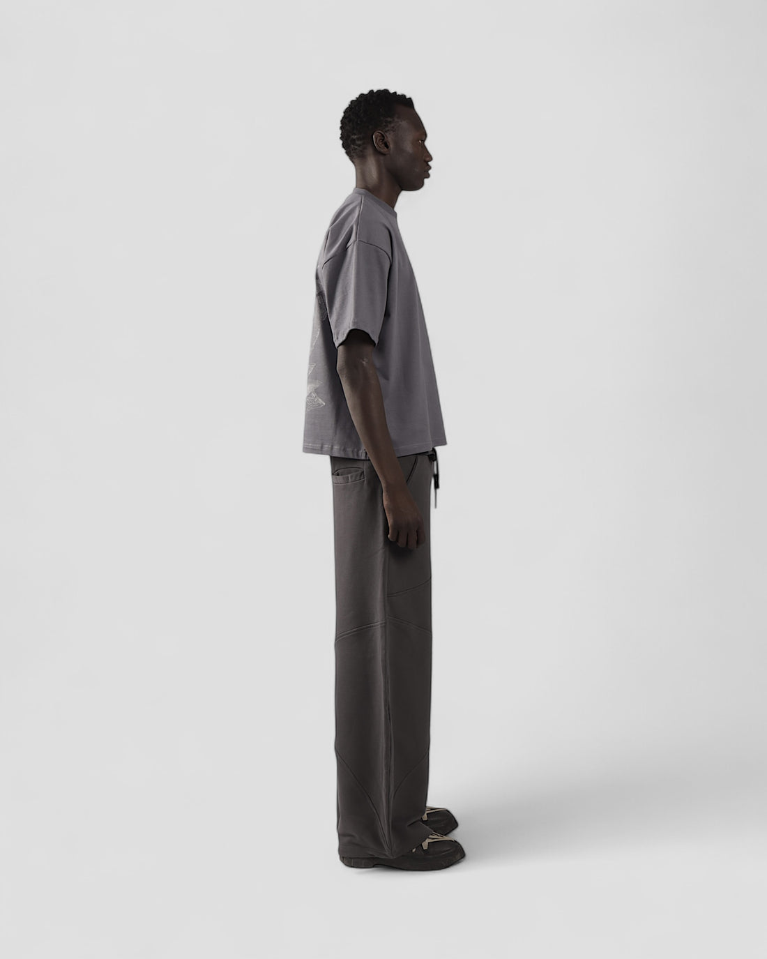 VISCERAL GREY BOXY TEE