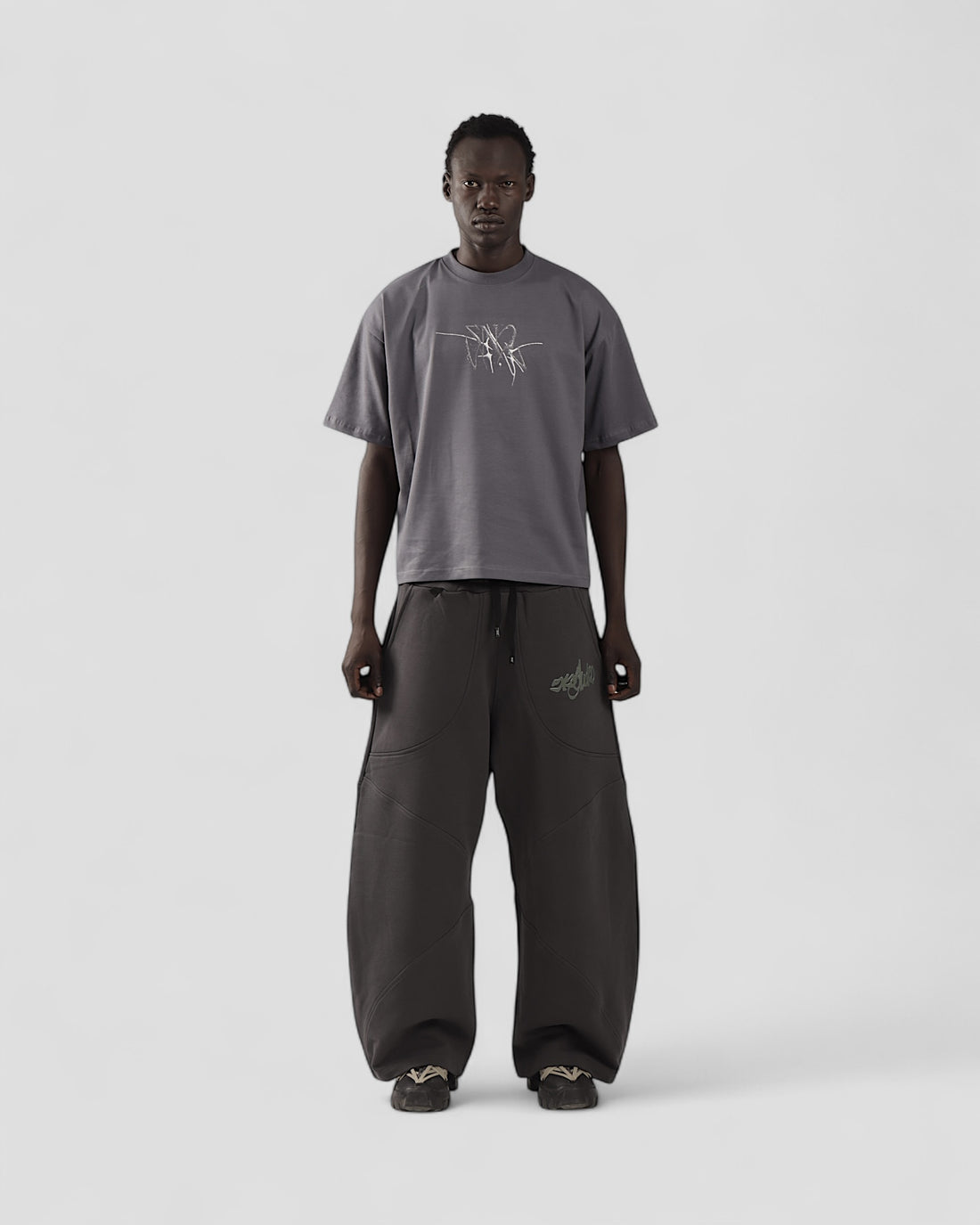 VISCERAL GREY BOXY TEE