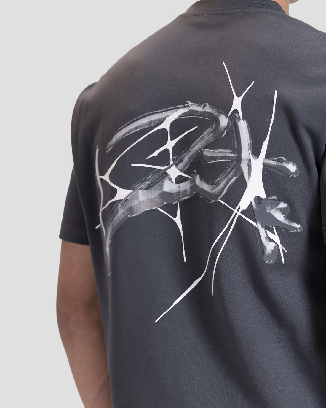 DEMENTE GREY SPIKED REGULAR TEE