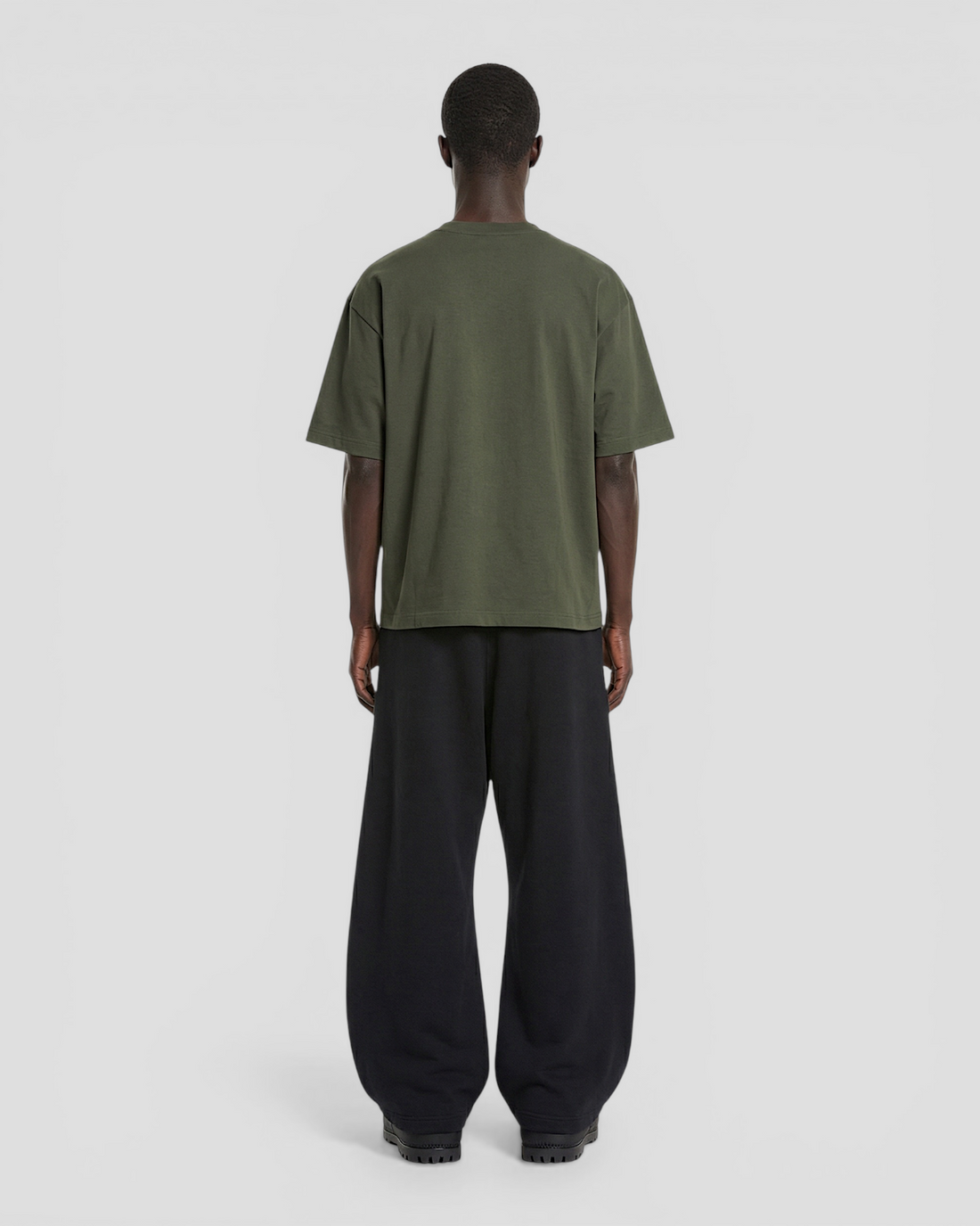 Norte Oversized Blank Olive Tee V2