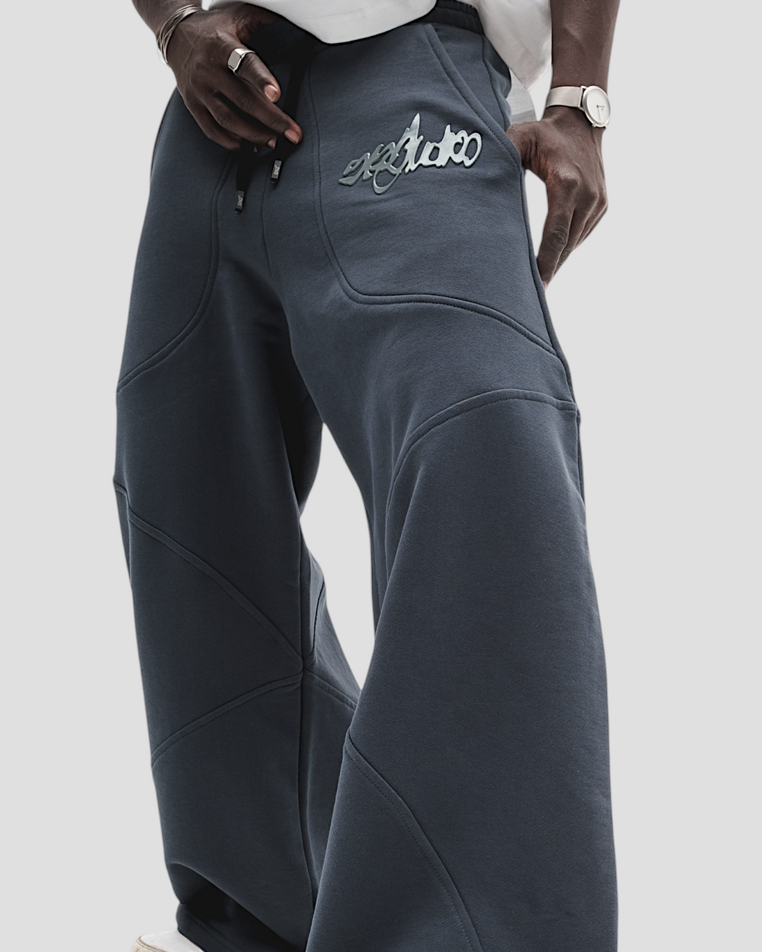 DEMENTE DARK GREY SWEATPANTS (PREORDER)