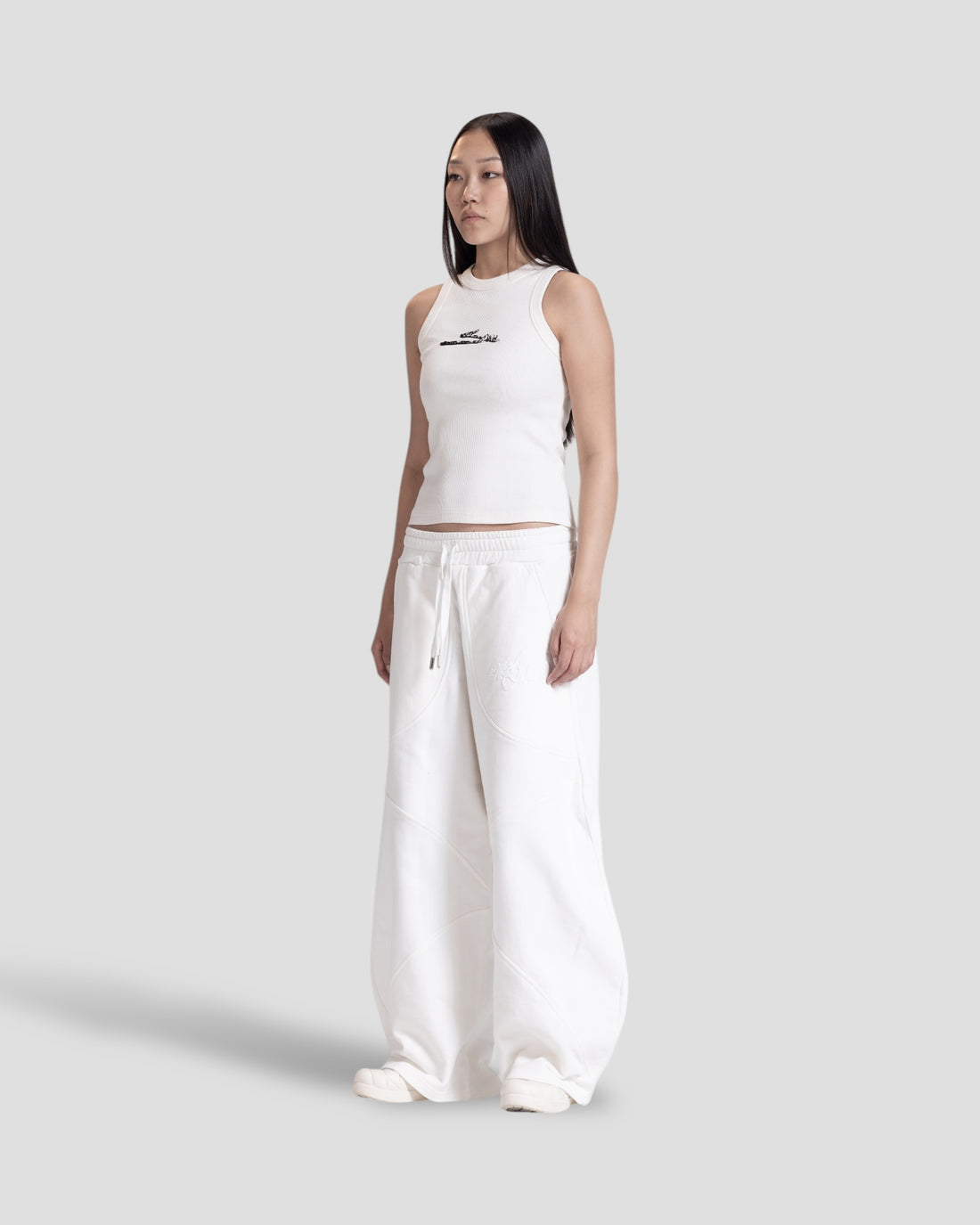 DEMENTE WHITE NUMERALS TANK TOP