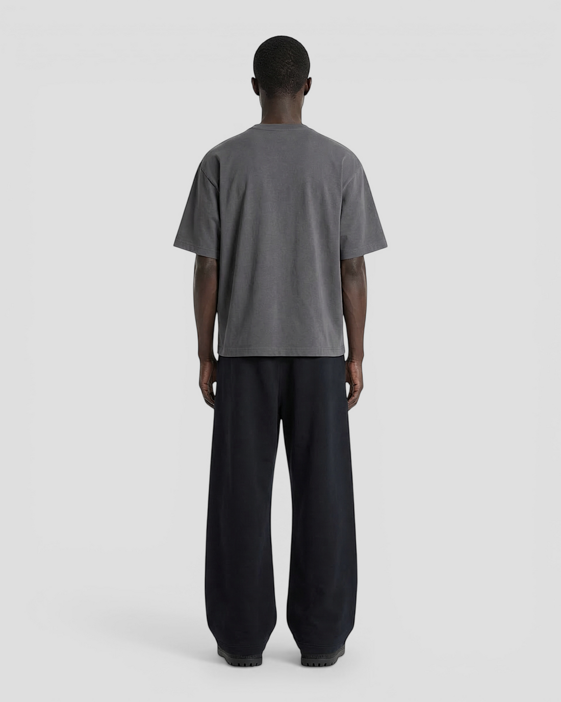 Norte Oversized Blank Dark Grey Tee V2