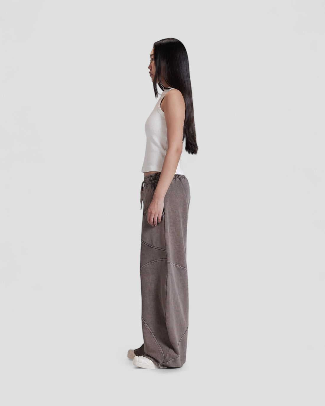 DEMENTE BROWN STONE WASHED SWEATPANTS