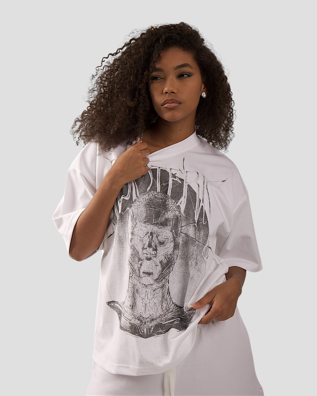 ESOTERIC WHITE BOXY TEE