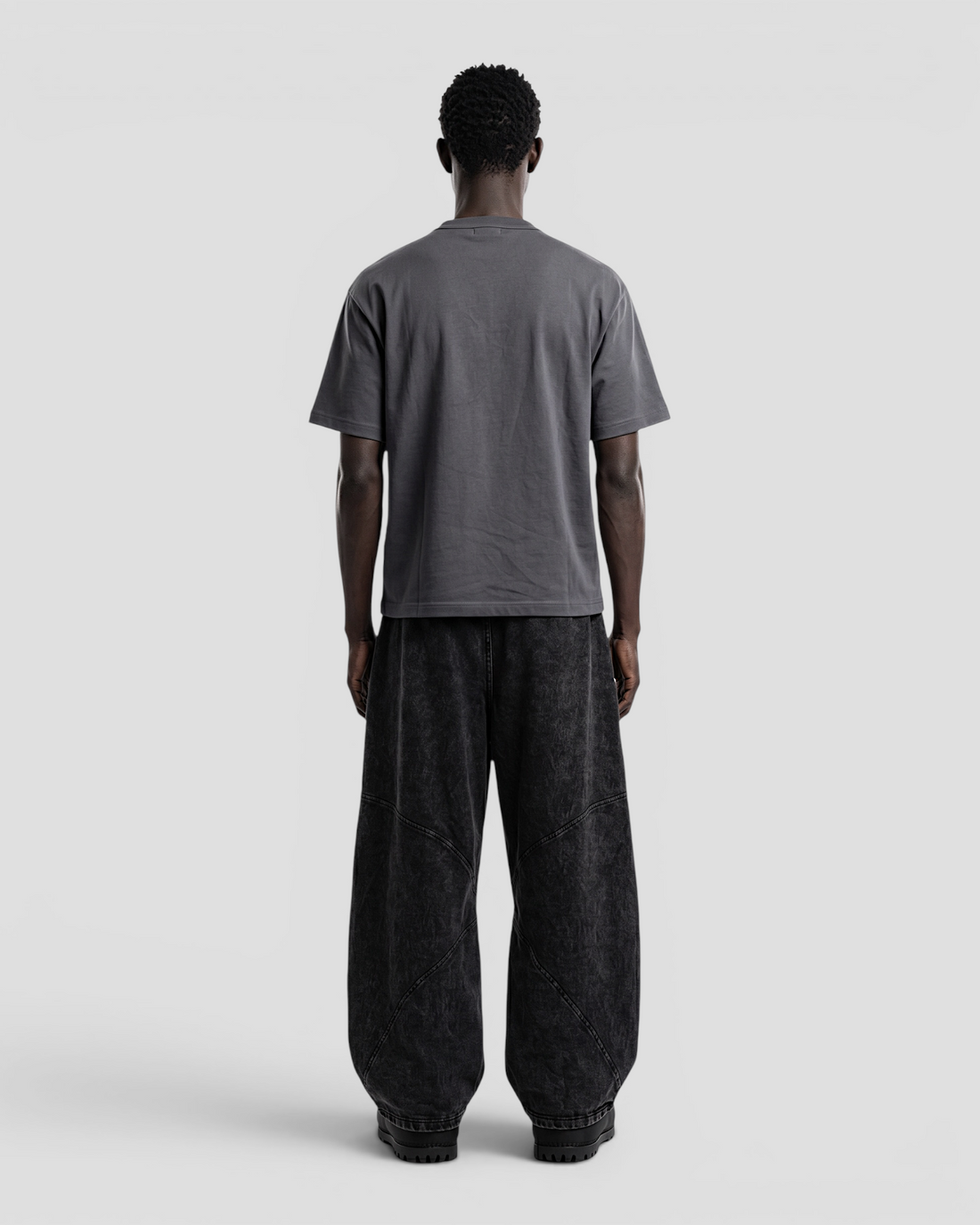 VISCOSO GREY OVERSIZED TEE