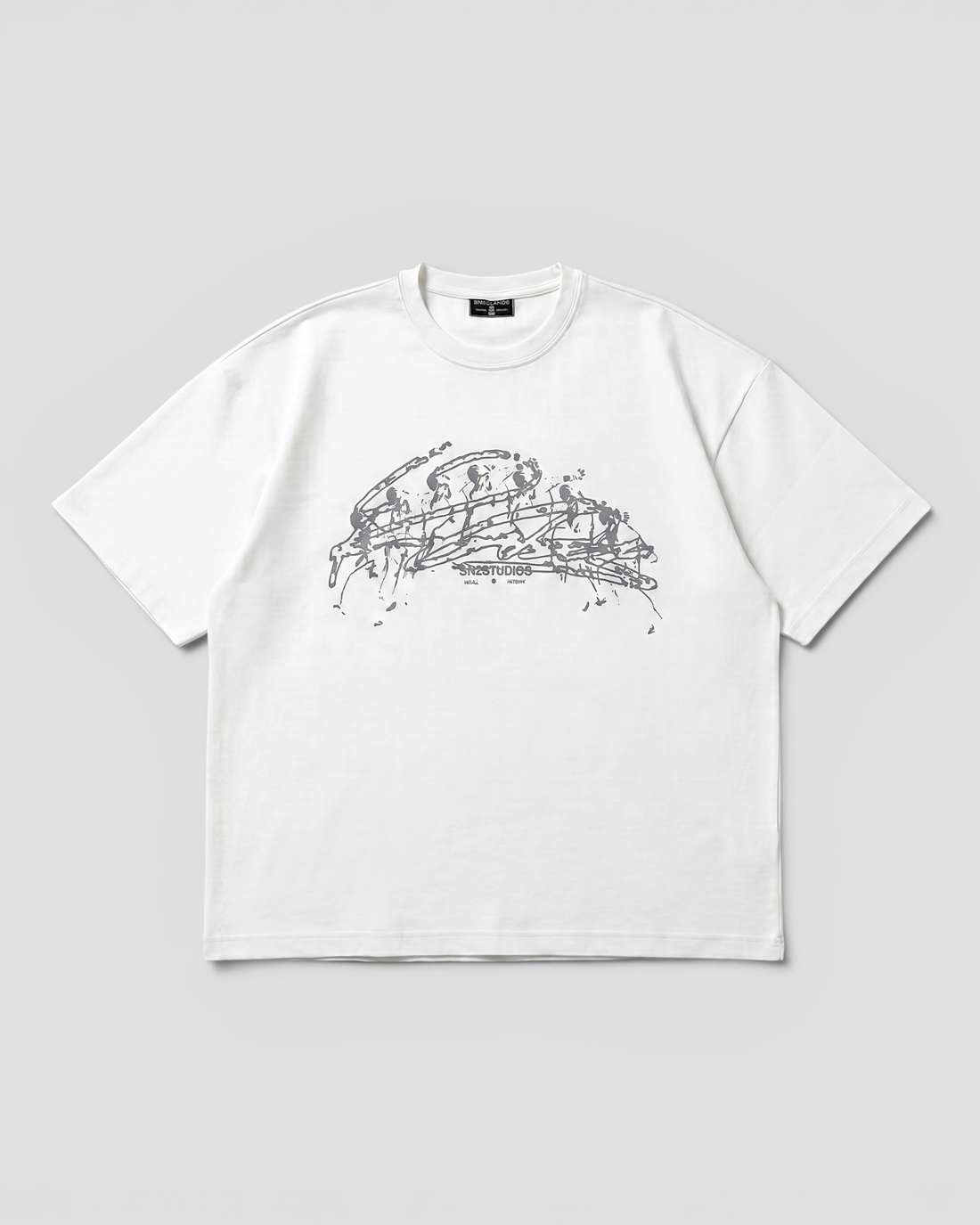 VISCOSO WHITE OVERSIZED TEE