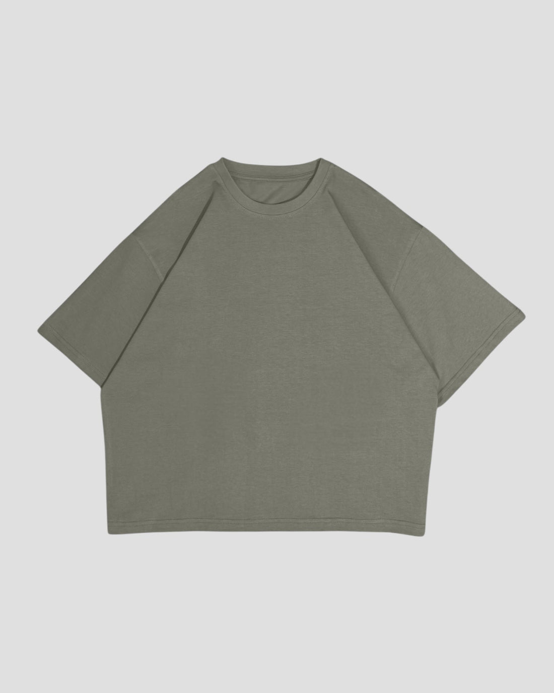 The Perfect Blank Olive Boxy Tshirt V1